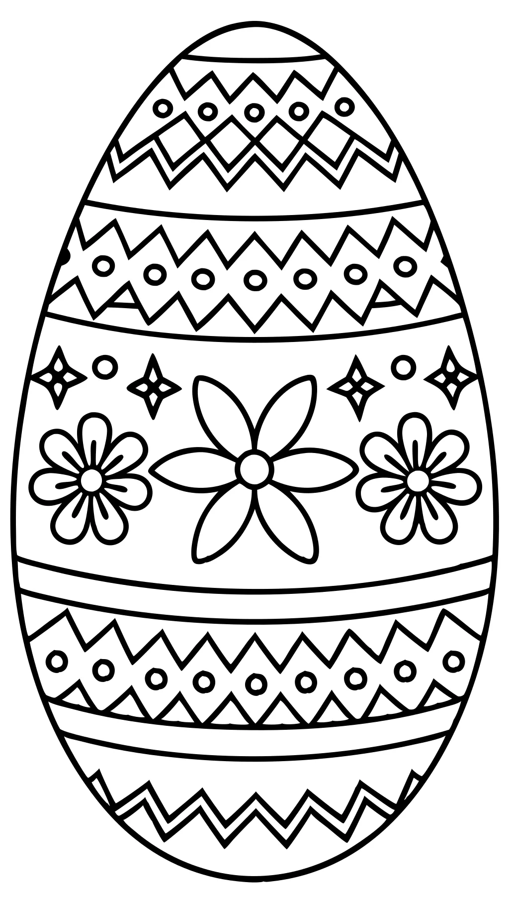 printable coloring pages of easter eggs